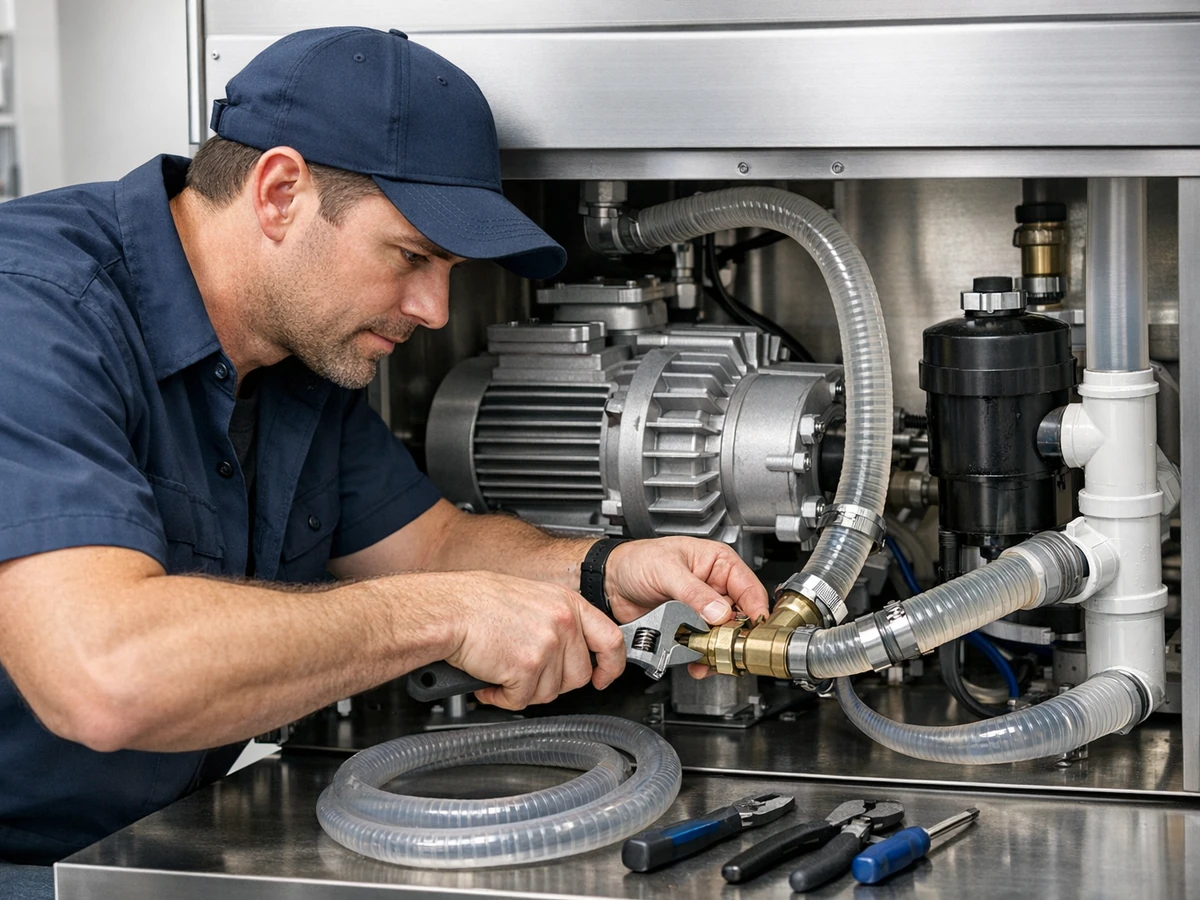 Vacuum pump and drainage repair